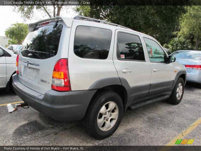 Platinum Metallic / Gray 2001 Mazda Tribute DX V6 4WD
