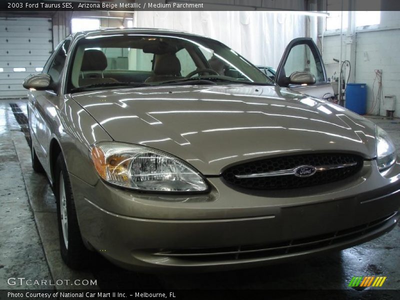 Arizona Beige Metallic / Medium Parchment 2003 Ford Taurus SES