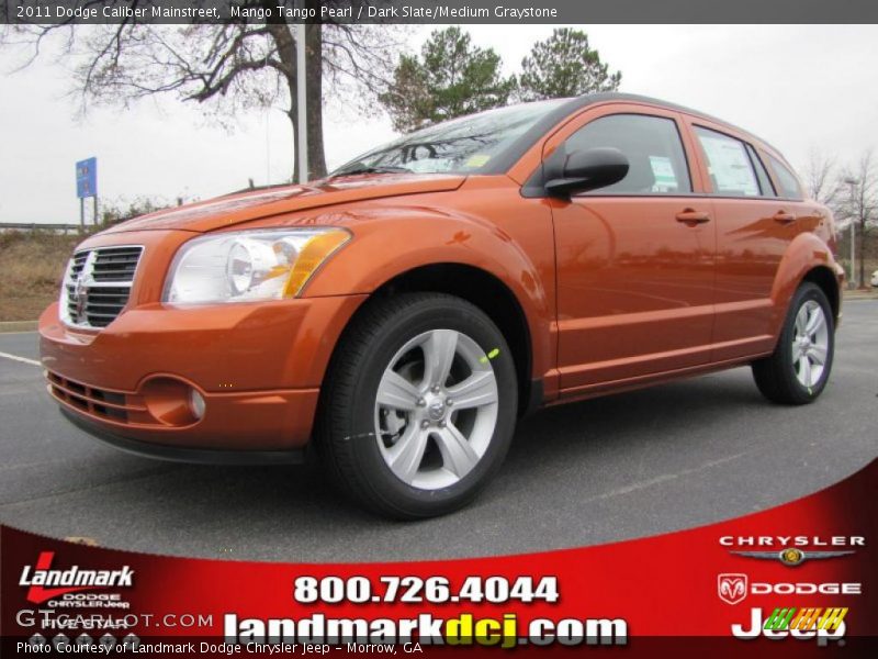 Mango Tango Pearl / Dark Slate/Medium Graystone 2011 Dodge Caliber Mainstreet