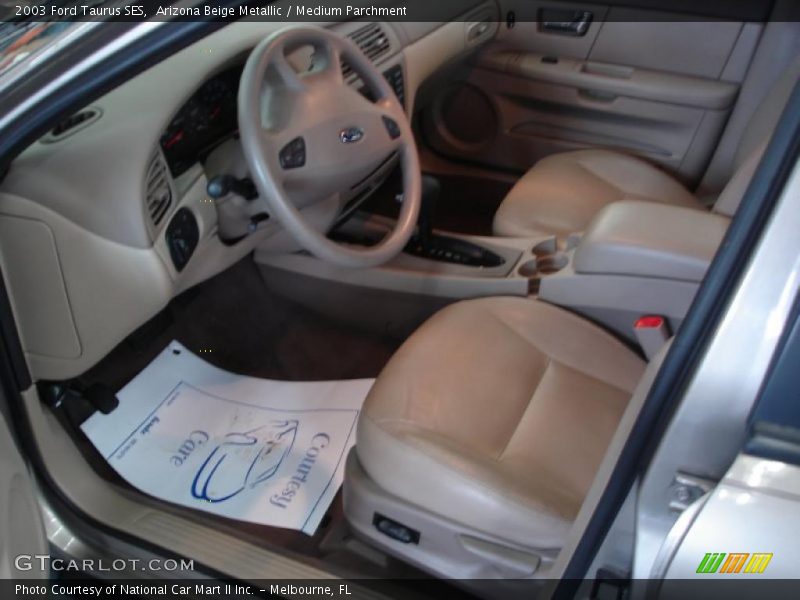 Arizona Beige Metallic / Medium Parchment 2003 Ford Taurus SES