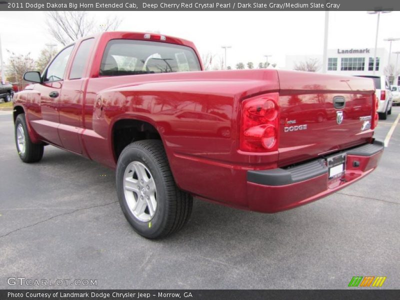 Deep Cherry Red Crystal Pearl / Dark Slate Gray/Medium Slate Gray 2011 Dodge Dakota Big Horn Extended Cab