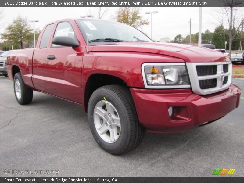 Deep Cherry Red Crystal Pearl / Dark Slate Gray/Medium Slate Gray 2011 Dodge Dakota Big Horn Extended Cab