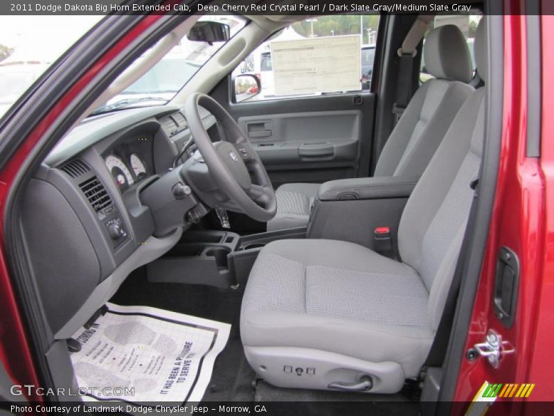 2011 Dakota Big Horn Extended Cab Dark Slate Gray/Medium Slate Gray Interior