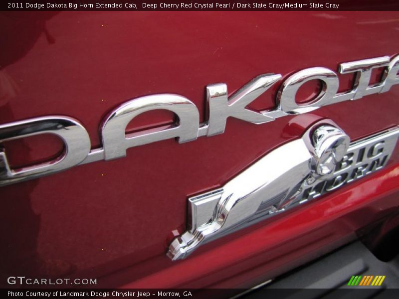 Deep Cherry Red Crystal Pearl / Dark Slate Gray/Medium Slate Gray 2011 Dodge Dakota Big Horn Extended Cab