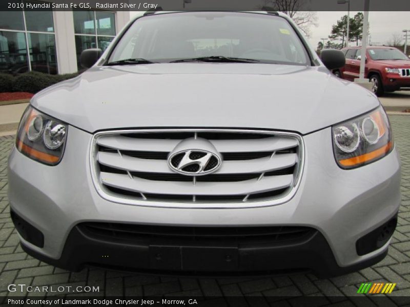 Radiant Silver / Gray 2010 Hyundai Santa Fe GLS