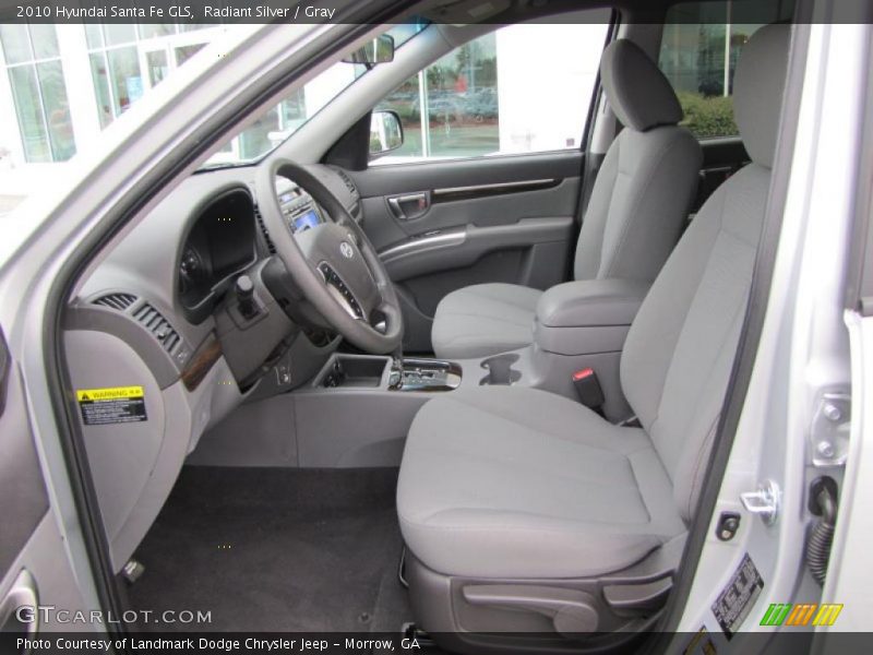 Radiant Silver / Gray 2010 Hyundai Santa Fe GLS