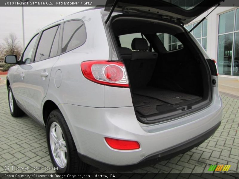 Radiant Silver / Gray 2010 Hyundai Santa Fe GLS