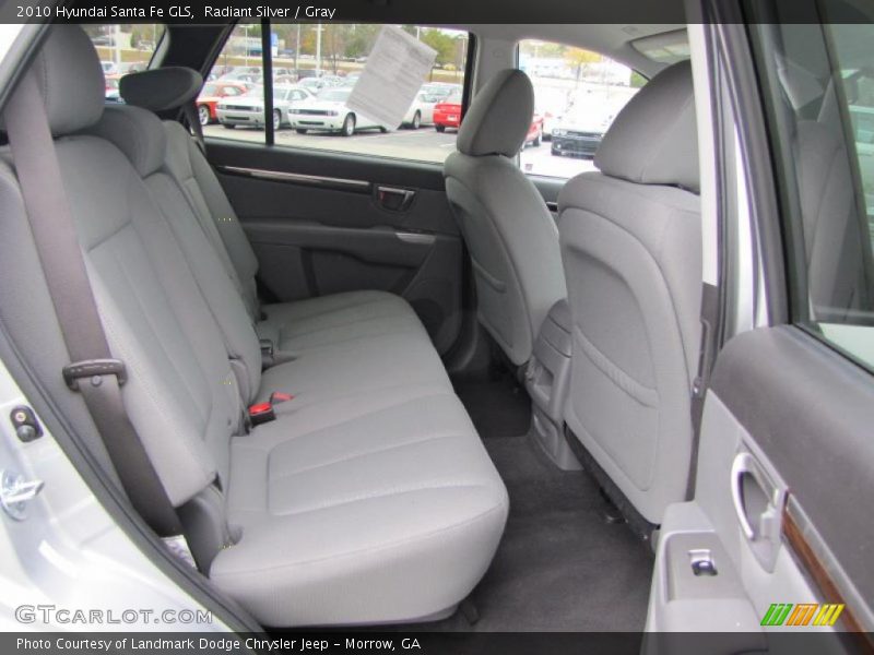 Radiant Silver / Gray 2010 Hyundai Santa Fe GLS