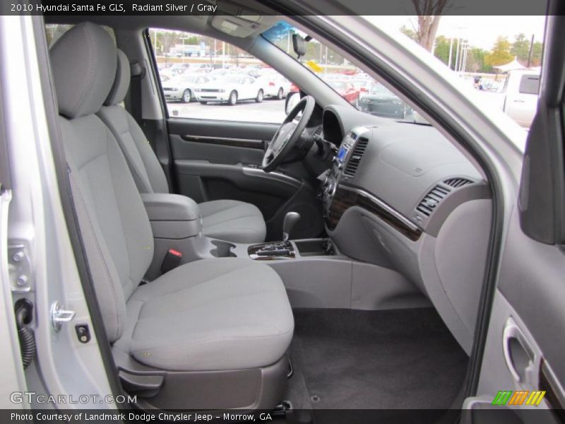 Radiant Silver / Gray 2010 Hyundai Santa Fe GLS