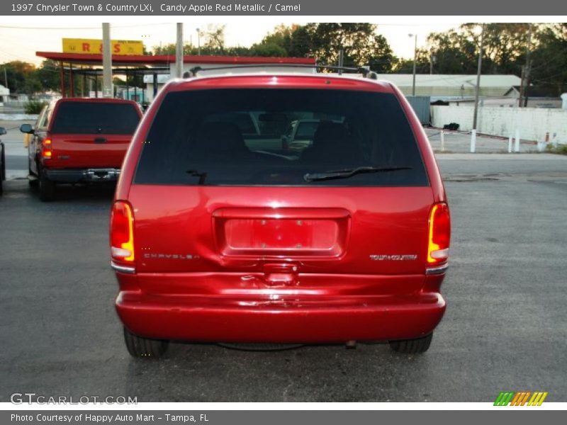 Candy Apple Red Metallic / Camel 1997 Chrysler Town & Country LXi