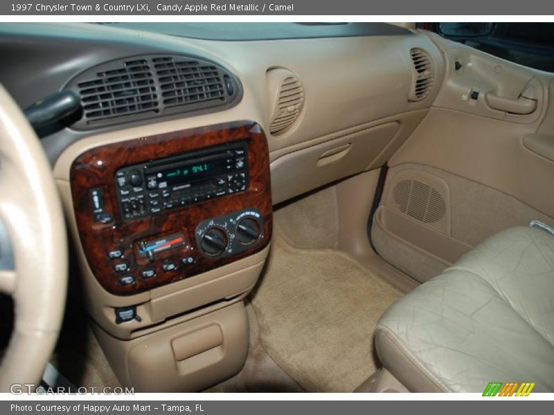 Candy Apple Red Metallic / Camel 1997 Chrysler Town & Country LXi