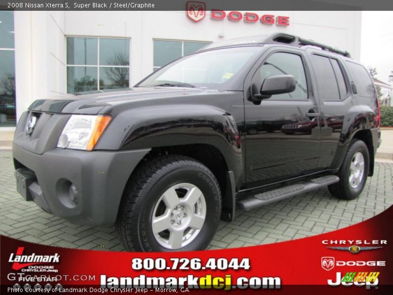 Super Black / Steel/Graphite 2008 Nissan Xterra S