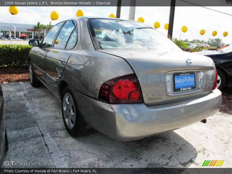 Bronze Shimmer Metallic / Charcoal 2006 Nissan Sentra 1.8 S