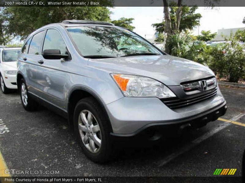 Whistler Silver Metallic / Black 2007 Honda CR-V EX