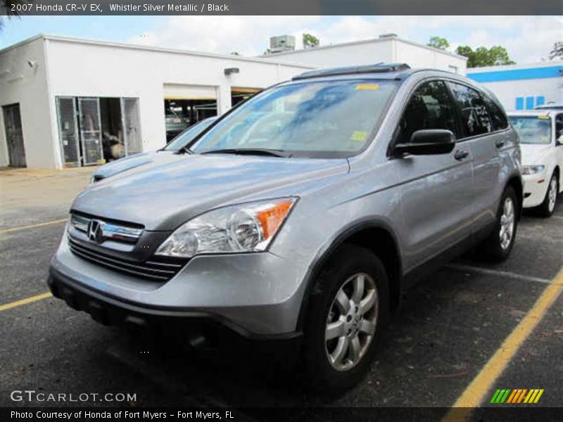 Whistler Silver Metallic / Black 2007 Honda CR-V EX