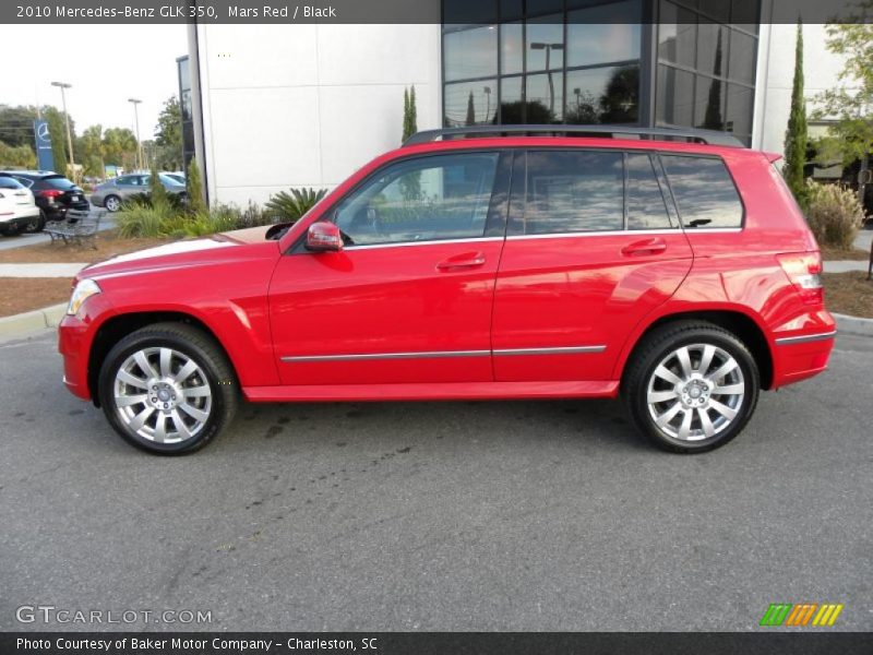 Mars Red / Black 2010 Mercedes-Benz GLK 350