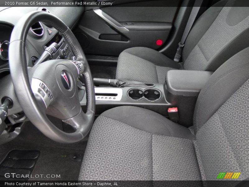 Performance Red Metallic / Ebony 2010 Pontiac G6 Sedan