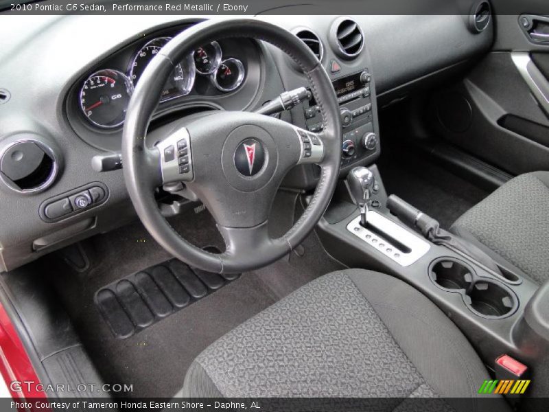 Performance Red Metallic / Ebony 2010 Pontiac G6 Sedan