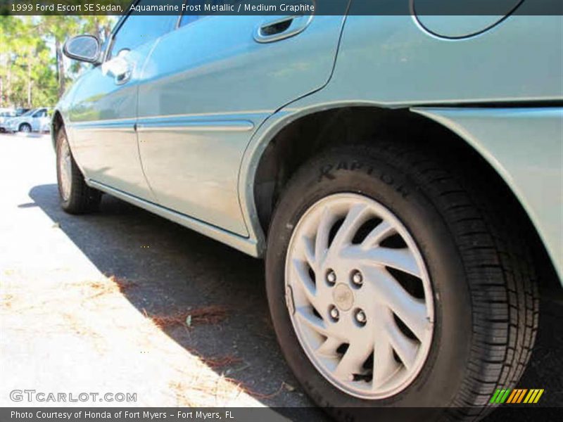 Aquamarine Frost Metallic / Medium Graphite 1999 Ford Escort SE Sedan