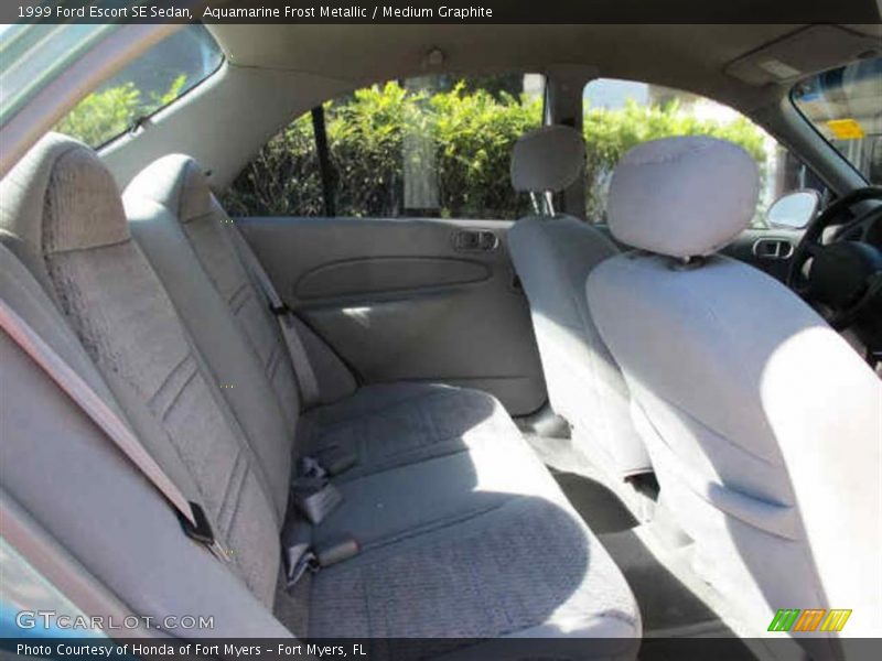 Aquamarine Frost Metallic / Medium Graphite 1999 Ford Escort SE Sedan