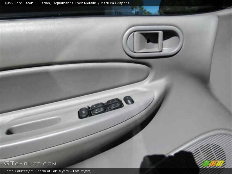 Aquamarine Frost Metallic / Medium Graphite 1999 Ford Escort SE Sedan