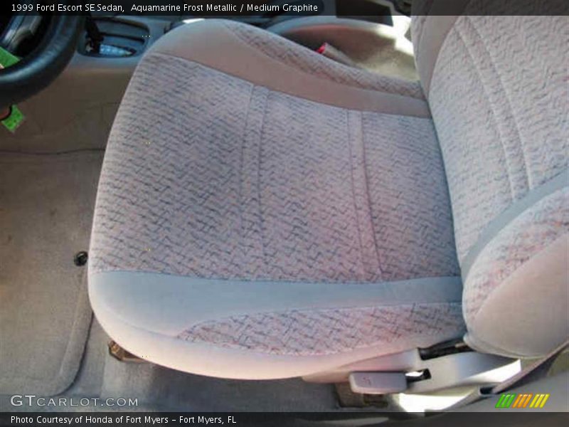 Aquamarine Frost Metallic / Medium Graphite 1999 Ford Escort SE Sedan