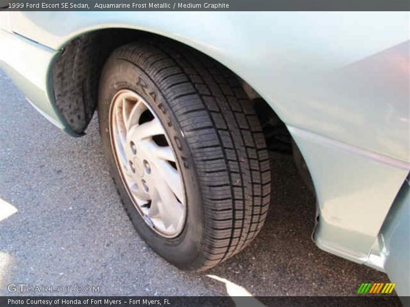 Aquamarine Frost Metallic / Medium Graphite 1999 Ford Escort SE Sedan