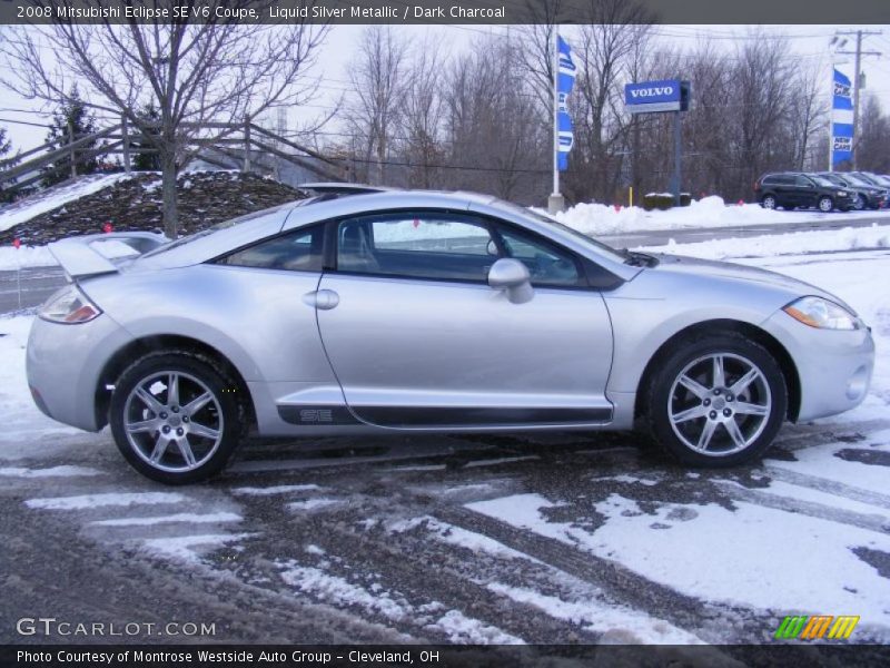 Liquid Silver Metallic / Dark Charcoal 2008 Mitsubishi Eclipse SE V6 Coupe