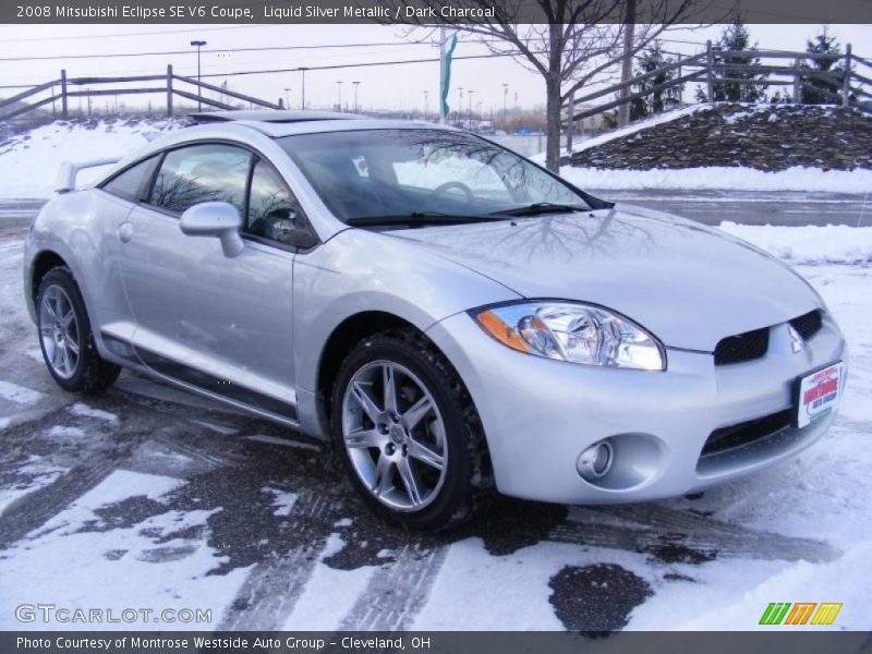 Liquid Silver Metallic / Dark Charcoal 2008 Mitsubishi Eclipse SE V6 Coupe