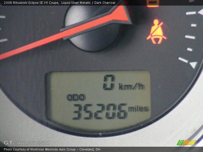 Liquid Silver Metallic / Dark Charcoal 2008 Mitsubishi Eclipse SE V6 Coupe