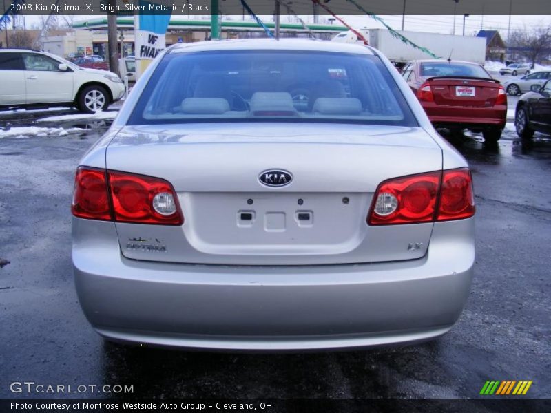 Bright Silver Metallic / Black 2008 Kia Optima LX