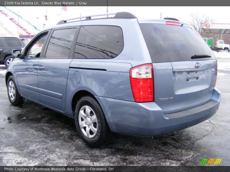 Glacier Blue Metallic / Gray 2008 Kia Sedona LX