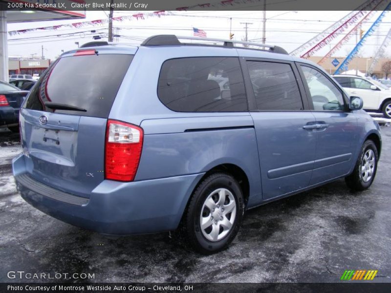 Glacier Blue Metallic / Gray 2008 Kia Sedona LX