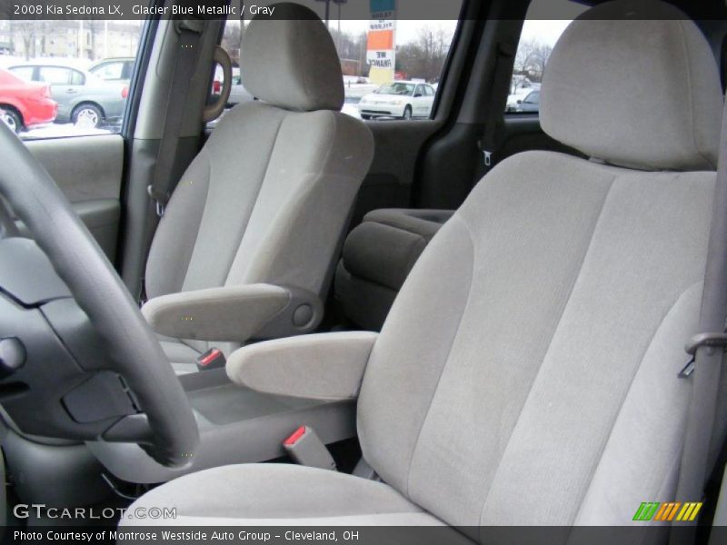 Glacier Blue Metallic / Gray 2008 Kia Sedona LX