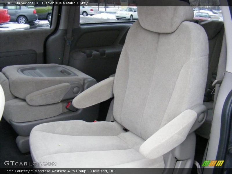 Glacier Blue Metallic / Gray 2008 Kia Sedona LX