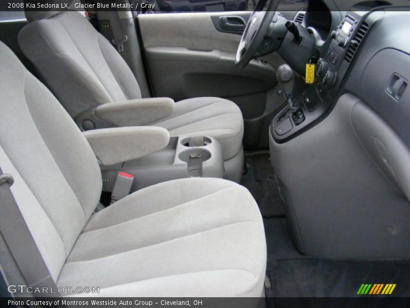 Glacier Blue Metallic / Gray 2008 Kia Sedona LX
