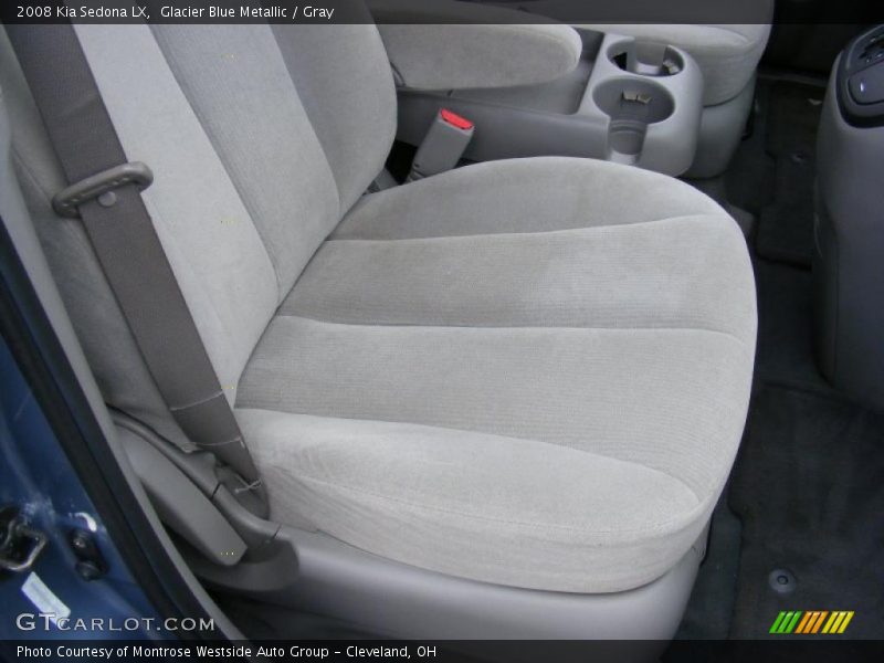 Glacier Blue Metallic / Gray 2008 Kia Sedona LX