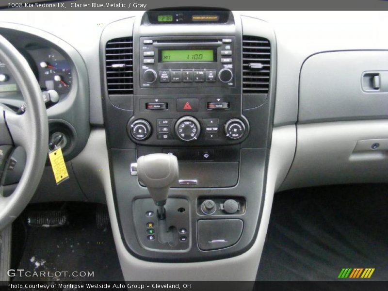 Glacier Blue Metallic / Gray 2008 Kia Sedona LX