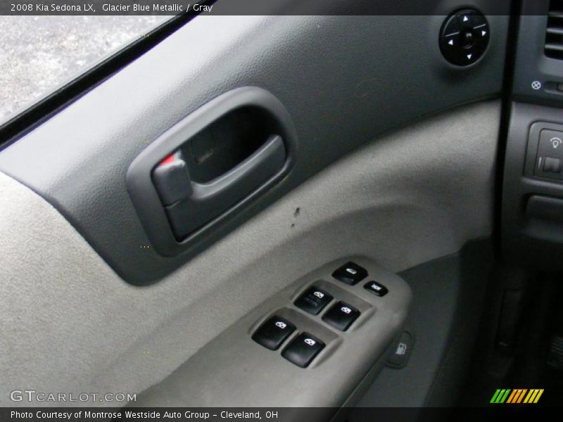 Glacier Blue Metallic / Gray 2008 Kia Sedona LX