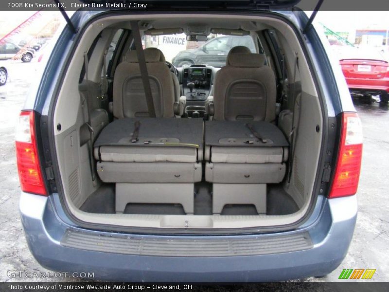 Glacier Blue Metallic / Gray 2008 Kia Sedona LX
