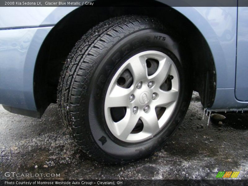 Glacier Blue Metallic / Gray 2008 Kia Sedona LX