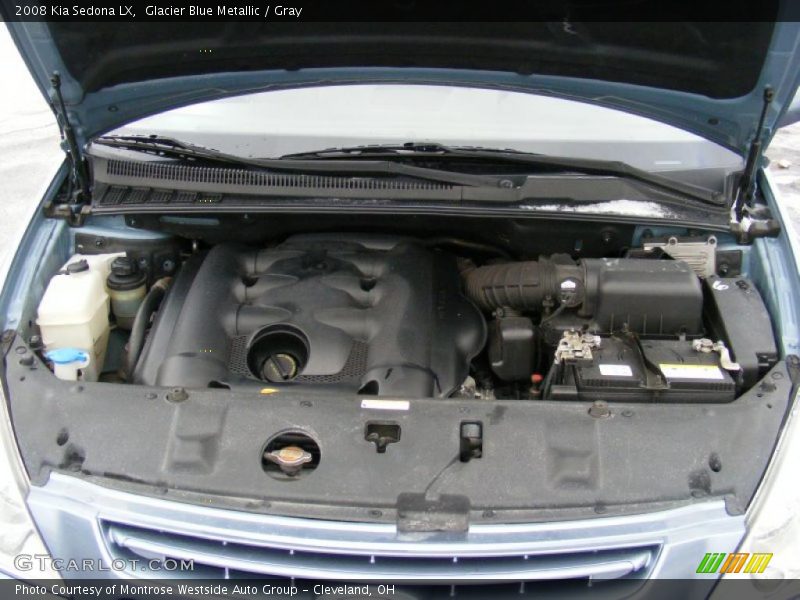 Glacier Blue Metallic / Gray 2008 Kia Sedona LX