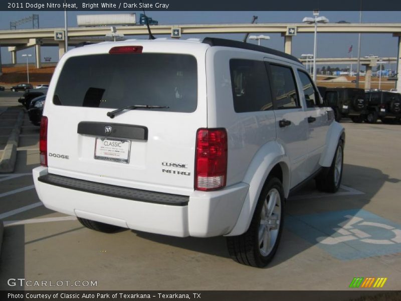 Bright White / Dark Slate Gray 2011 Dodge Nitro Heat