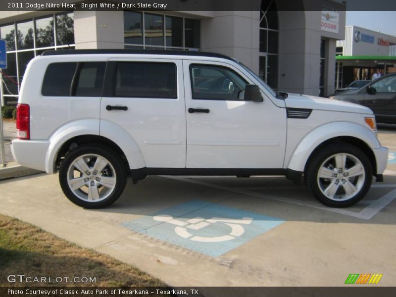 Bright White / Dark Slate Gray 2011 Dodge Nitro Heat
