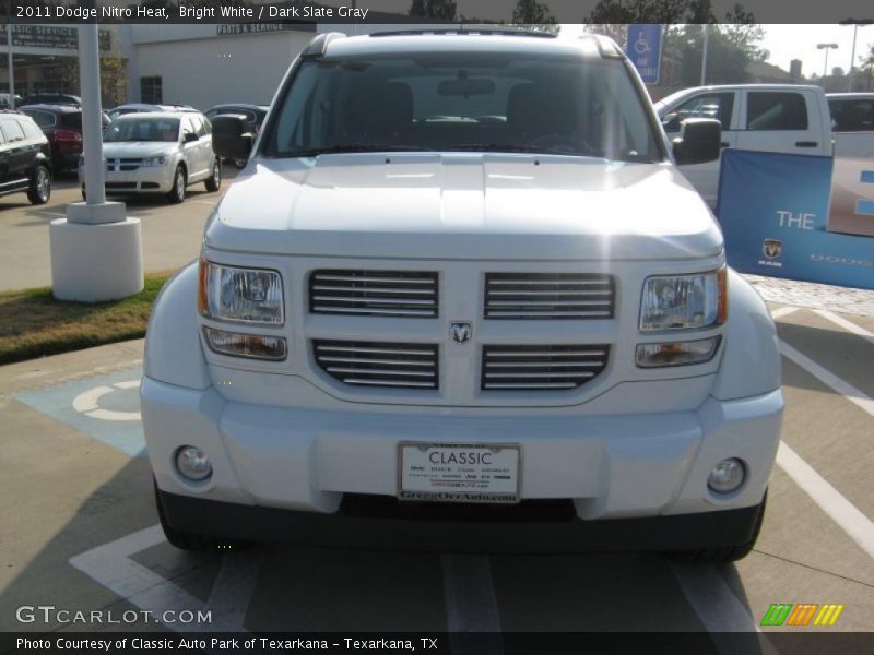 Bright White / Dark Slate Gray 2011 Dodge Nitro Heat
