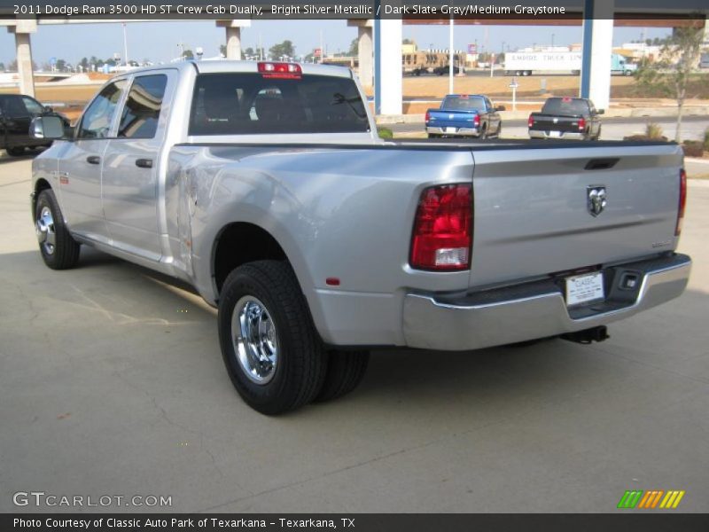 Bright Silver Metallic / Dark Slate Gray/Medium Graystone 2011 Dodge Ram 3500 HD ST Crew Cab Dually