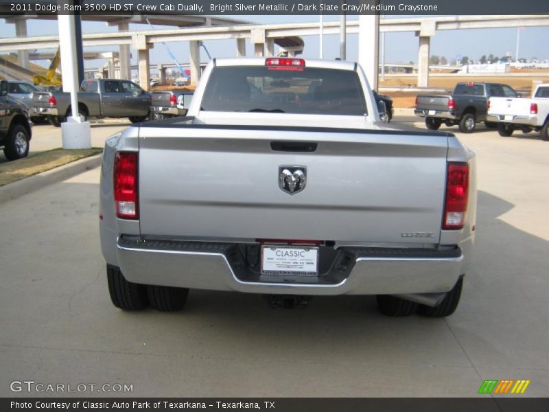 Bright Silver Metallic / Dark Slate Gray/Medium Graystone 2011 Dodge Ram 3500 HD ST Crew Cab Dually