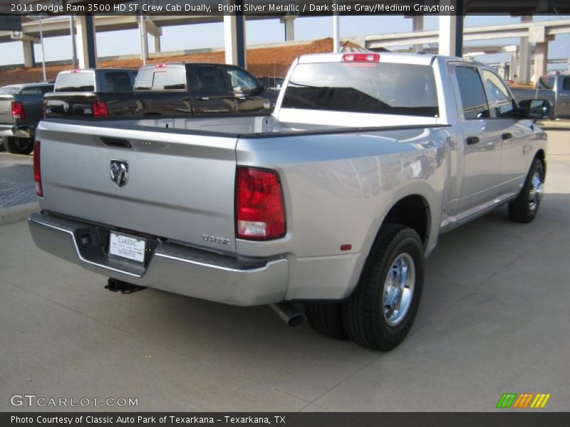 Bright Silver Metallic / Dark Slate Gray/Medium Graystone 2011 Dodge Ram 3500 HD ST Crew Cab Dually