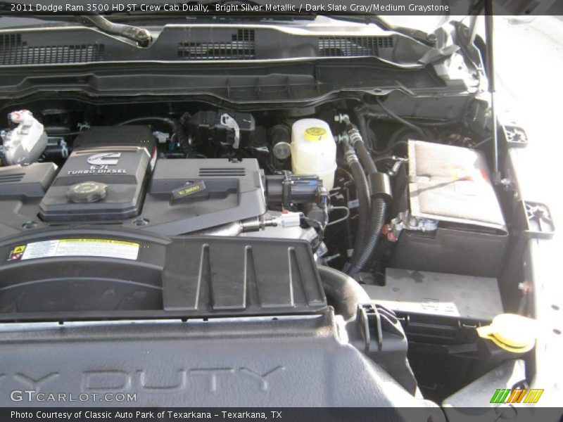  2011 Ram 3500 HD ST Crew Cab Dually Engine - 6.7 Liter OHV 24-Valve Cummins Turbo-Diesel Inline 6 Cylinder