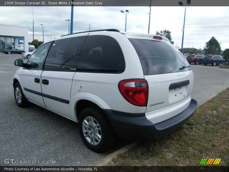 Stone White / Medium Slate Gray 2006 Dodge Caravan SE